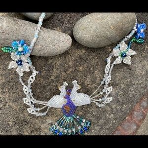 Peacock Parade necklace